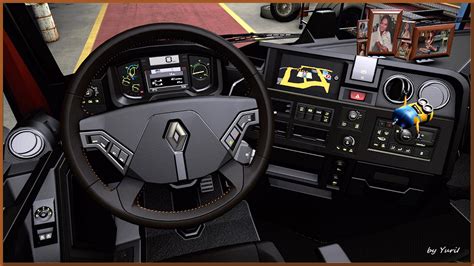 ETS2 - Dark interior for Renault Range T V1.2 (1.39.x) | Euro Truck Simulator 2 | Mods.club