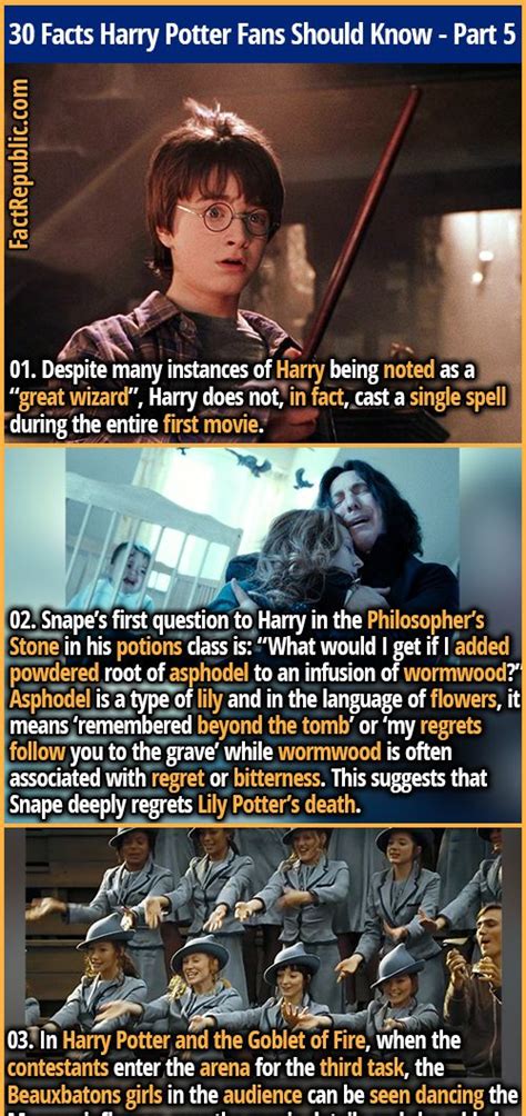 30 Facts Devoted Harry Potter Fans Should Know - Part 5 - Fact Republic | Harry potter fun facts ...