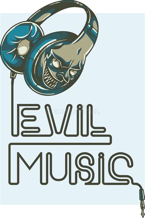 Evil Music Illustration Instan Download Stock Vector - Illustration of shot, sport: 262168161