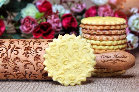 Embossed Rolling Pin Engraved Embossing Rolling Pin Mothers - Etsy