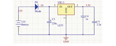 Circuit for 3.3 V voltage regulator application | Download Scientific Diagram