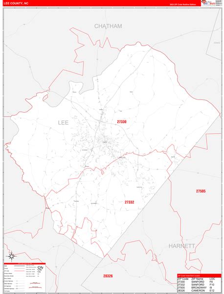 Maps of Lee County North Carolina - marketmaps.com