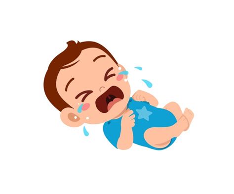 Sad Child Crying Clipart