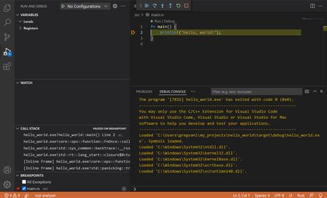 Rust with Visual Studio Code