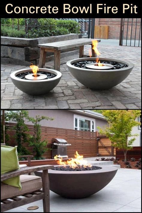 Create a Beautiful DIY Concrete Fire Pit for Your Backyard Oasis | Fire ...