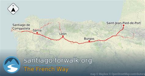 Information and tips on the Camino de Santiago , The French Way, Route List, Gps Track, Map ...