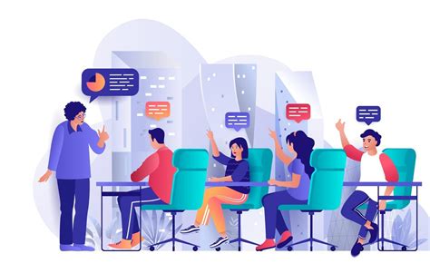 Focus group concept in flat design 2910693 Vector Art at Vecteezy