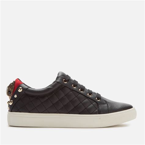 Kurt Geiger London Women's Ludo Leather Quilted Low Top Trainers ...