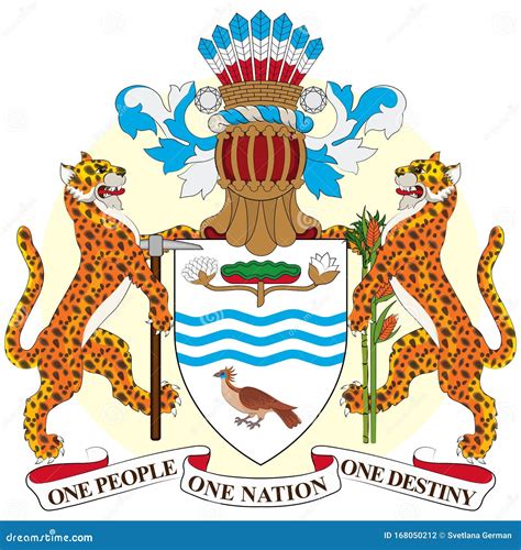 Coat of Arms of Co-operative Republic of Guyana Stock Vector - Illustration of heraldry ...