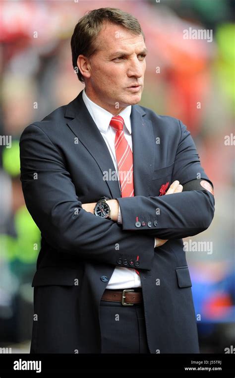 BRENDAN RODGERS LIVERPOOL FC MANAGER ANFIELD LIVERPOOL ENGLAND 11 May 2014 Stock Photo - Alamy