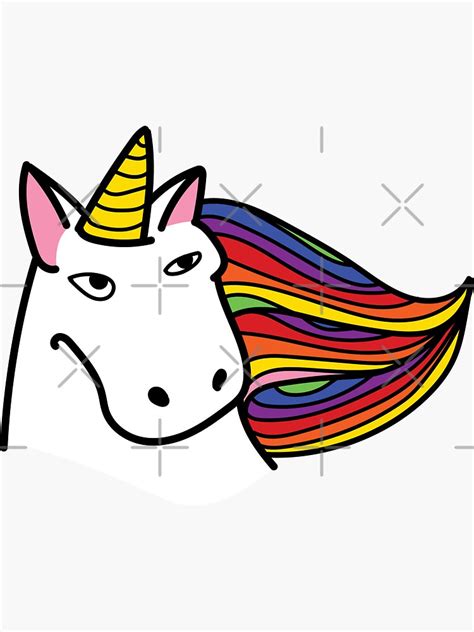 "Ugly Unicorn" Sticker for Sale by gastaocared | Redbubble