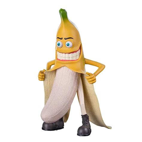 Garhelper Banana Man Figure Toy - 11.8" Tall Spoof Evil Banana Man - Funny Unique Birthday Gift ...