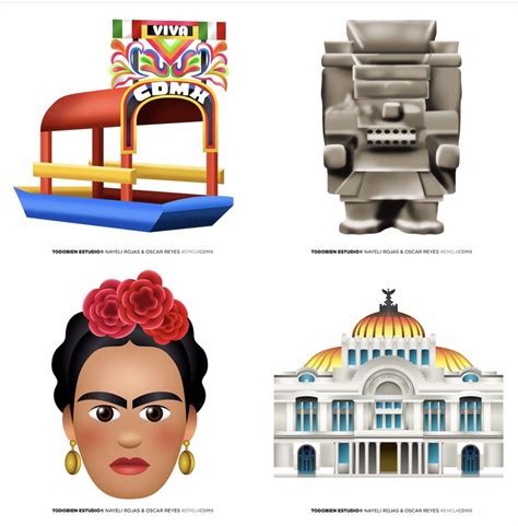 Mira estos Emojis que describen la Cultura Mexicana. Como harias el tuyo? Crea tu propio Emoji ...