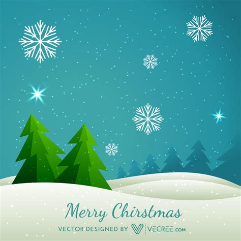 Winter Christmas Tree Free Vector. by vecree on DeviantArt