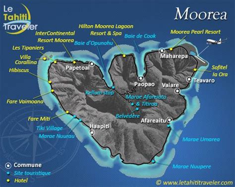 Map Of Moorea Island