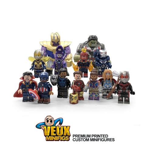 Avengers Custom minifigures Endgame 13pc Set | Avengers, Mini figures, Captain marvel