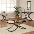 SEI Furniture Vogue Black Coffee Table with Glass Top | Cymax Business