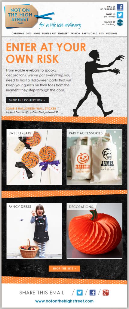 Top 5 Halloween Email Marketing Templates | Email marketing template ...