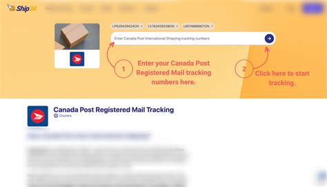 Canada Post Registered Mail Tracking