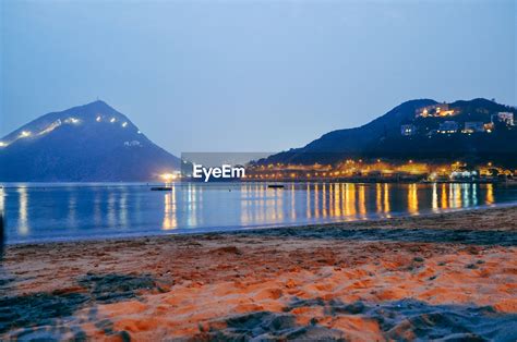 Scenic view of river at night | ID: 77125818