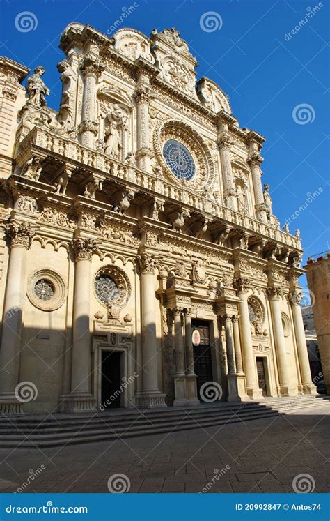 Lecce,italy stock image. Image of town, santa, baroque - 20992847