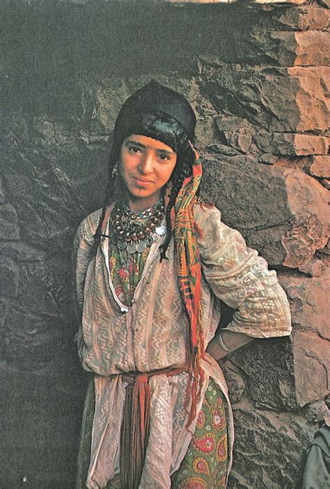 Amazigh berber girl with with facial tattoos, Morocco, 1960s ...