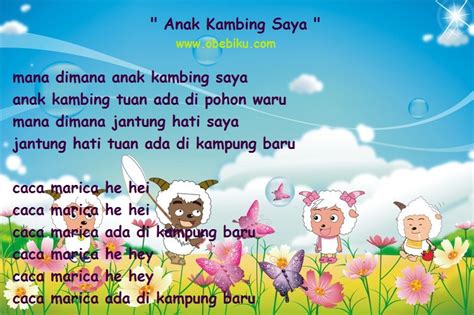 Lirik Lagu Anak-Anak - Anak Kambing Saya - oBeBiKu