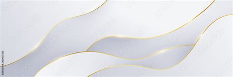 Modern white and gold abstract background. Abstract geometric shape ...