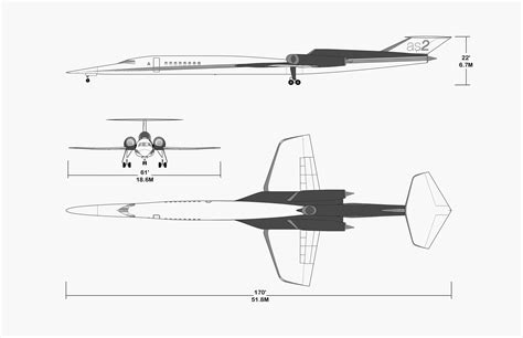 Aerion AS2 Blueprint - Download free blueprint for 3D modeling