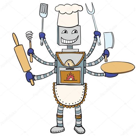 Robot chef — Stock Vector © Anat21om #59804499