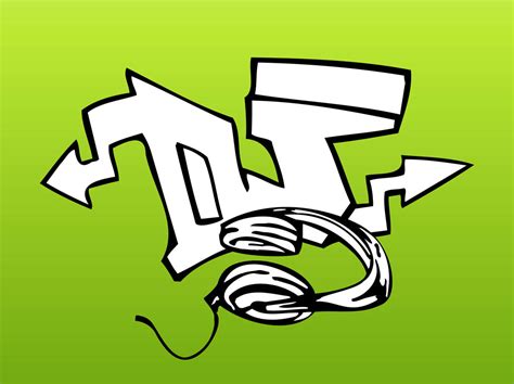 Dj Graffiti Piece Vector Art & Graphics | freevector.com