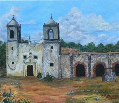 Mission Concepcion Painting by Cheryl Damschen - Fine Art America