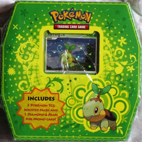 Pokemon Cards Turtwig Level 10 Booster Pack Set Plus Foil Card ...