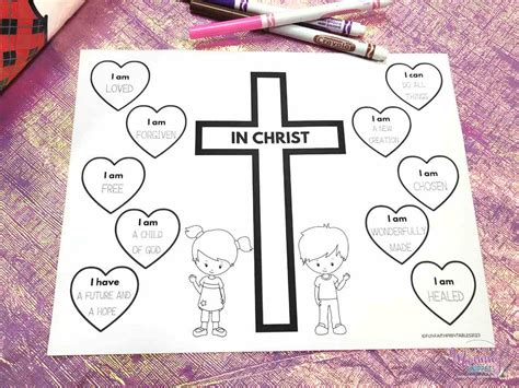 Who I Am In Christ Printable: Free Who I Am In Christ Worksheet