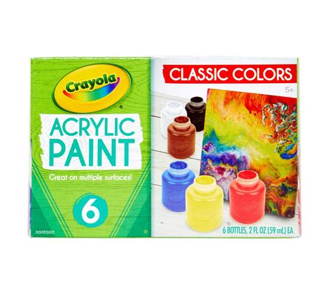 Acrylic Paint, Bold, 6 Count Paint Set | Crayola