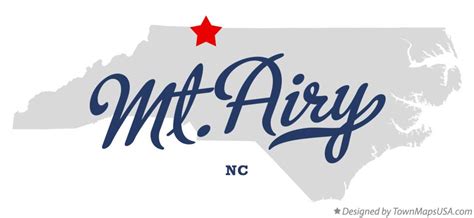 Map of Mt.Airy, NC, North Carolina