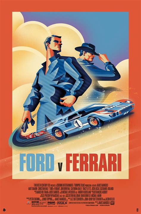 Ford v Ferrari – Poster Posse in 2020 | Ferrari poster, Le mans, Classic racing cars