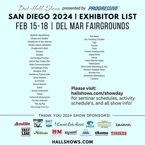 Bart Hall Show 2024 Exhibitor List Del Mar | Bloodydecks