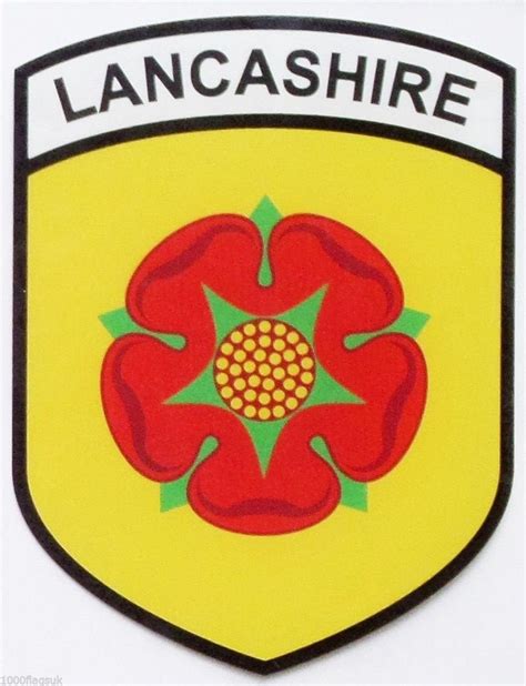 Lancashire County Flag Car Sticker Shield self-cling - Etsy UK