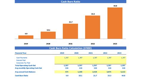 Get Cash Burn Rate Excel Template | FinModelsLab