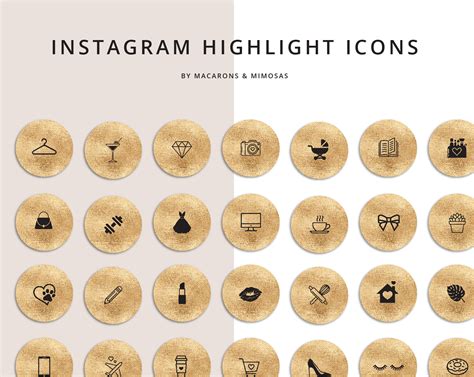 Instagram Highlight Template Cover icons for instagram stories