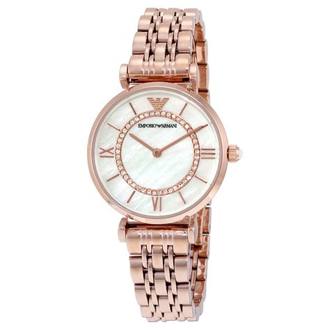 Emporio Armani Classic Mother of Pearl Dial Ladies Watch AR1909 ...