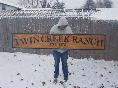 Large Custom Ranch Sign Over-sized Rustic Business Logo - Etsy