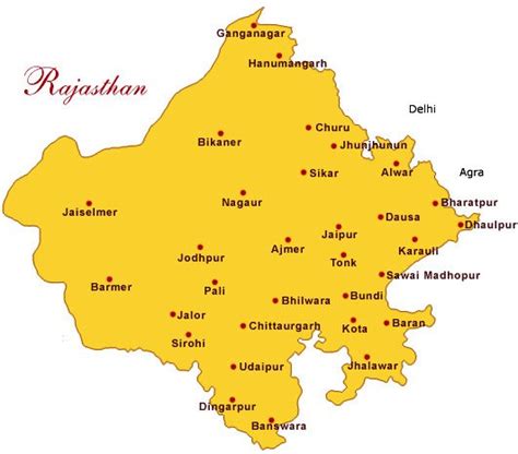 Rajasthan Tourist Maps Rajasthan Travel Maps Rajasthan Google Maps Free Rajasthan Maps