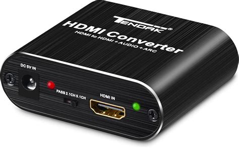 Tendak HDMI Audio Extractor, HDMI naar HDMI/SPDIF/Toslink Optical/3,5 ...