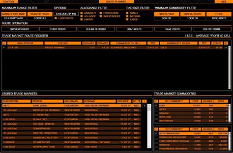 Route Planner panel | Trade Computer Extension Mk.II Wiki | Fandom