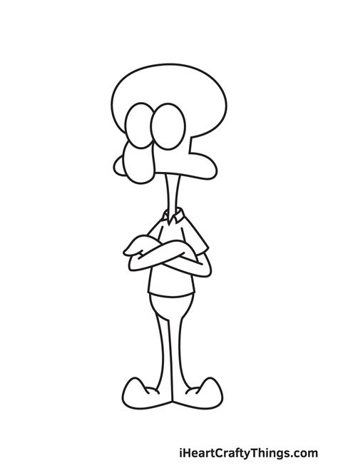 How To Draw Squidward Step By Step Easy