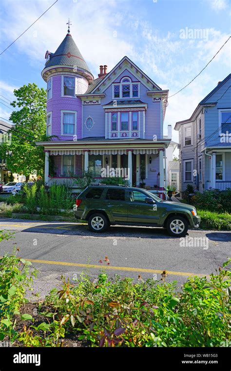 OCEAN GROVE, NJ -10 AUG 2019- View of Ocean Grove, a town on the New ...