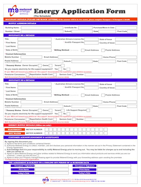 Fillable Online Energy Application Form Fax Email Print - pdfFiller