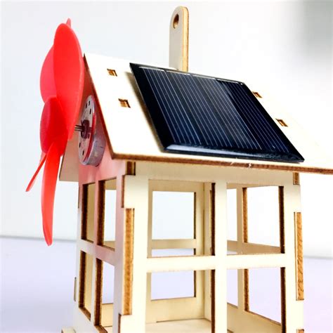 DIY Wooden Solar Power Fan House